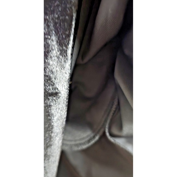 TCEC Women's M Black Mini Dress Spaghetti Straps Bow Pockets Smocking Velour - Picture 10 of 16